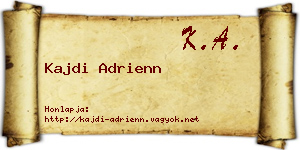 Kajdi Adrienn névjegykártya