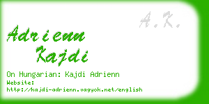 adrienn kajdi business card